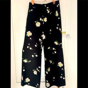 Banana Republic High-Rise Wide-Floral Pant